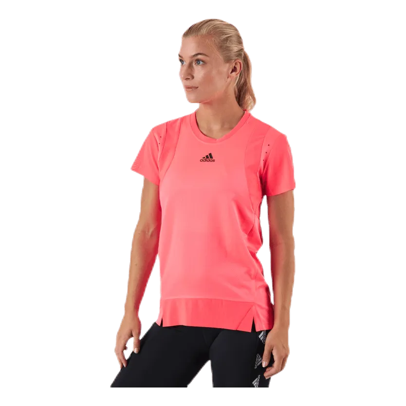 Adidas Training Heat Ready Tee Pink/Red