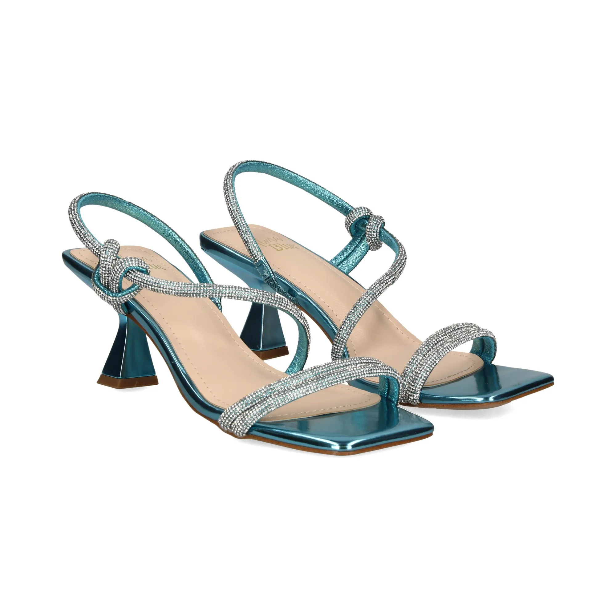 ALMA BLUE Sandalias con tacón de Mujer SKY