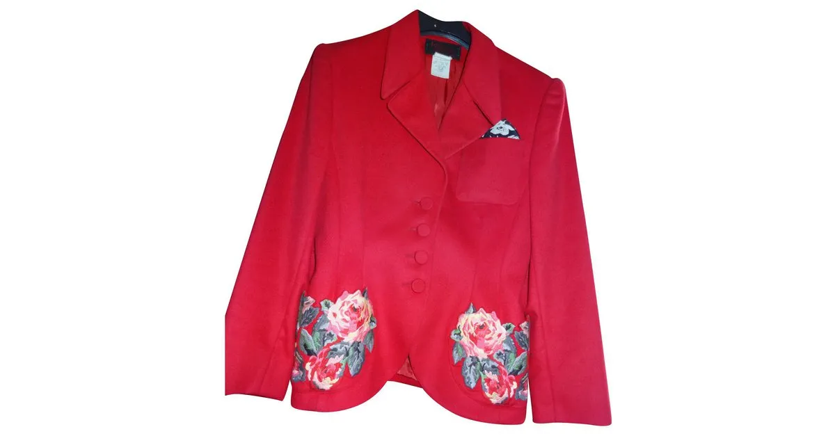 Autre Marque Chaqueta Lolita Lempicka 90% laine 10% cachemire Roja 