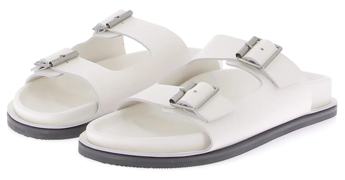 Autre Marque Sandalias ST AGNI T.EU 40 Cuero Blanco 