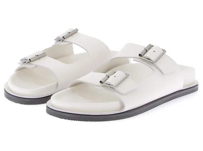 Autre Marque Sandalias ST AGNI T.EU 40 Cuero Blanco 
