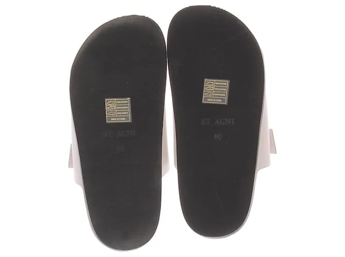 Autre Marque Sandalias ST AGNI T.EU 40 Cuero Blanco 