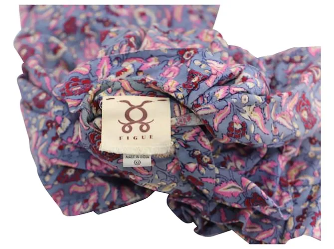 Autre Marque VESTIDO BOHO ESTAMPADO Figue Viscosa Multicolor Impresión de pitón 