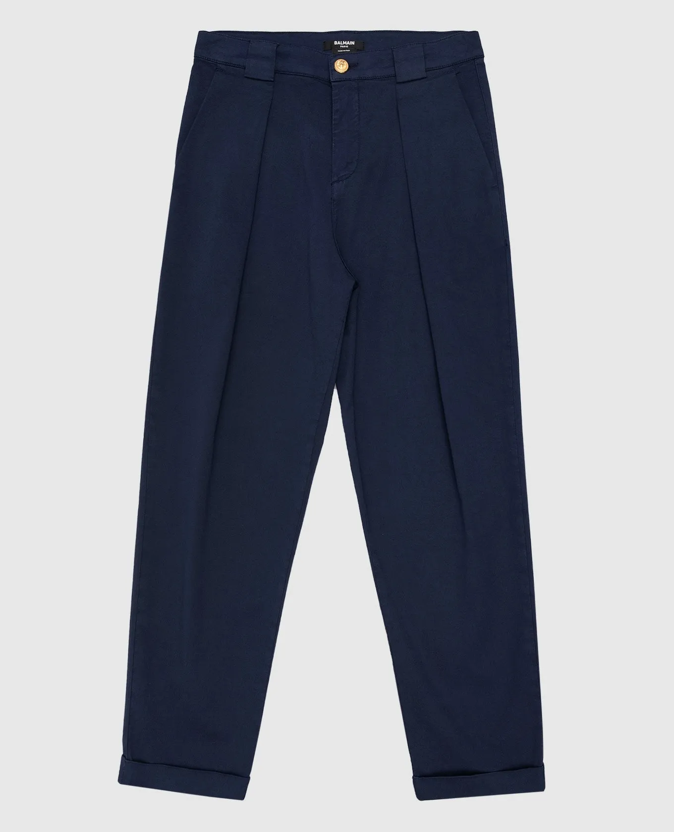 Balmain Children's blue pants with lapels