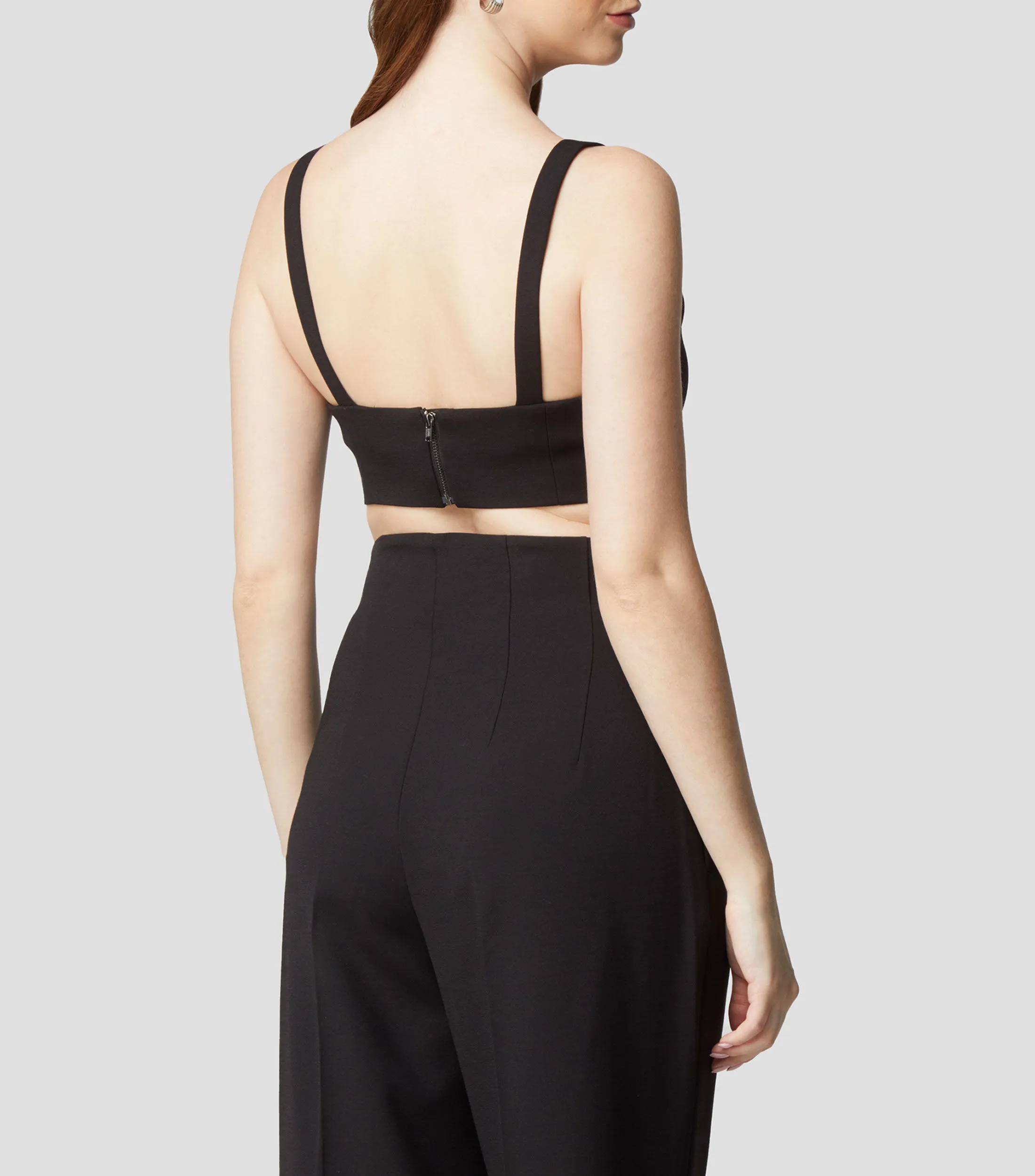 BCBGMAXAZRIA Top liso sin mangas Mujer