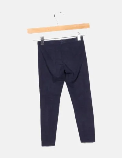 Benetton Legging azul básico