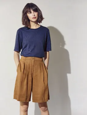 Bermudas mujer de cáñamo con bolsillos