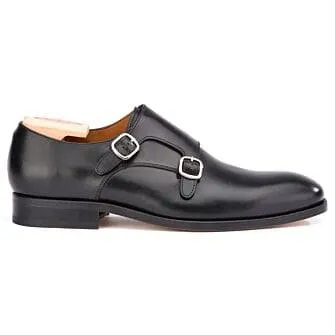 BLACK DOUBLE BUCKLE SHOES  CHIGWELL