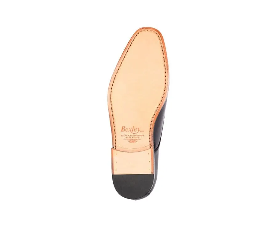 BLACK DOUBLE BUCKLE SHOES  CHIGWELL