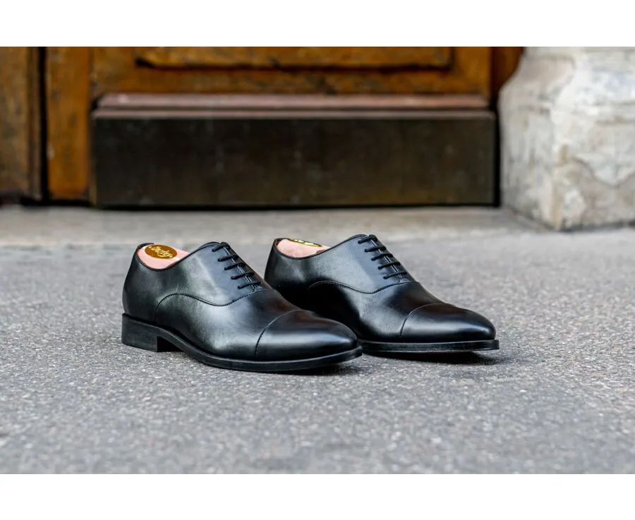 BLACK OXFORD SHOES  LEATHER OUTSOLE  WINFORD