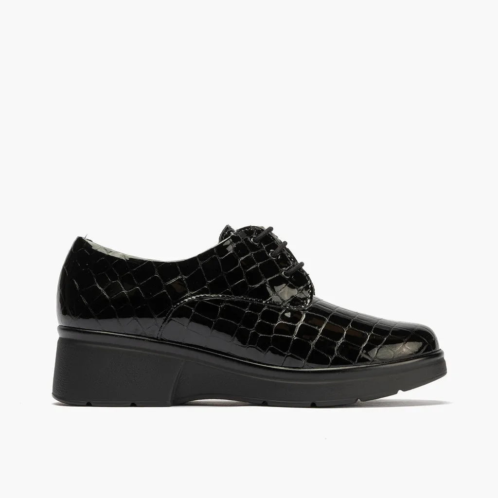 Blucher en Coco de mujer color negro