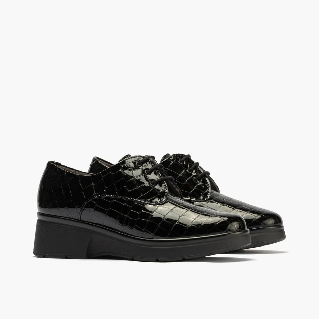 Blucher en Coco de mujer color negro