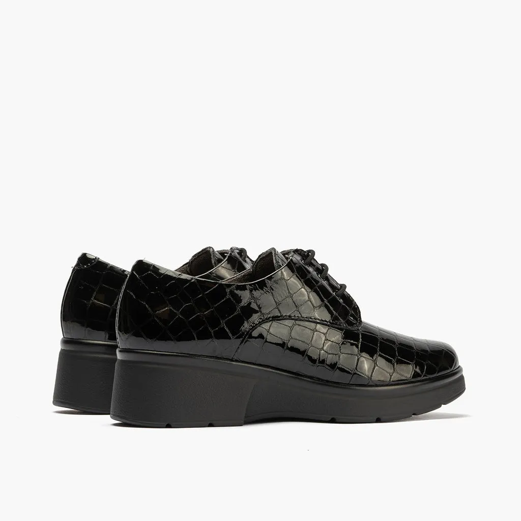 Blucher en Coco de mujer color negro