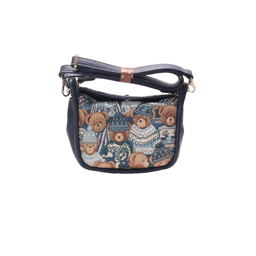 BOLSA BANDOLERA ESTAMPADO HENNEY BEAR H358