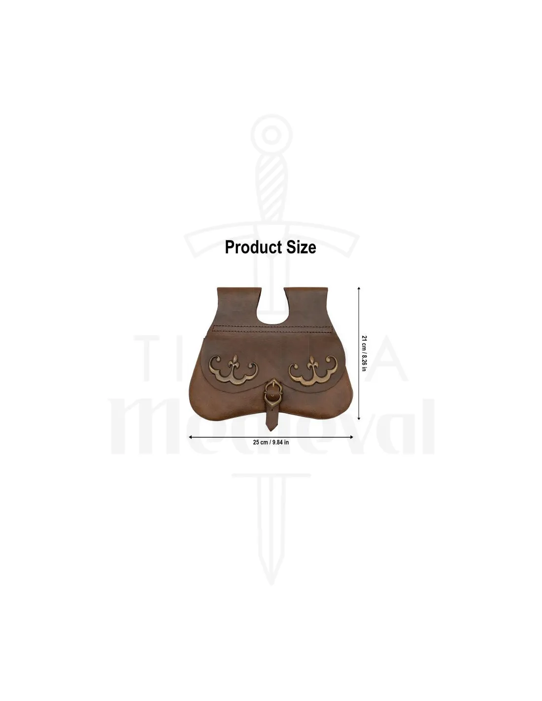 Bolso medieval con detalles Flor de Lis
