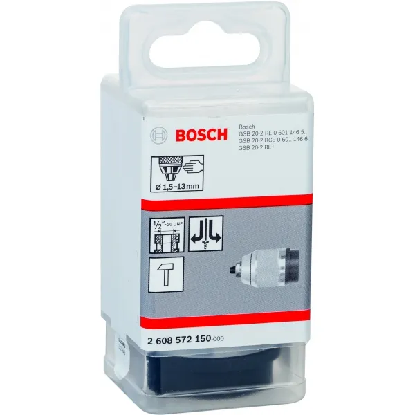 BOSCH  2608572150  MANDRILRáPIDO, 1,513 MM, FIJACIóN ROSCADA, GSB 202, GSB 202 RCE, GSB 202 RE, GSB 202 RET, GSB 212 RE,