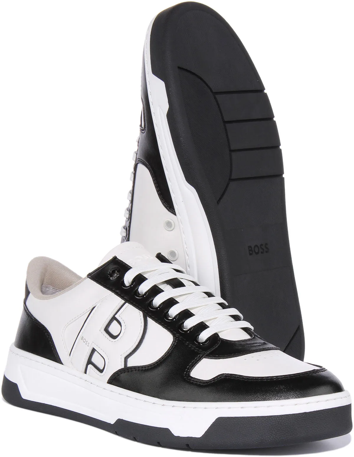 Boss Baltimore Tenn RCYPU Zapatillas con cordones para hombre en blanco