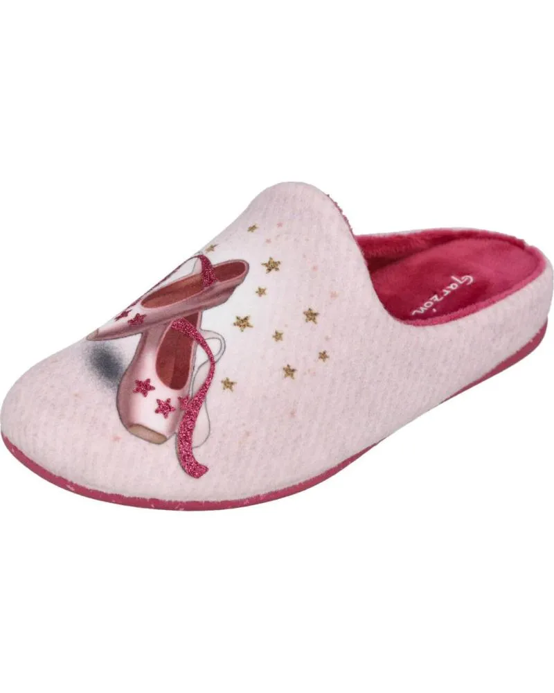 CALZADO DE CASA DE NIñA GARZON N4746246 ZAPATILLAS DE CASA NIN ROSA