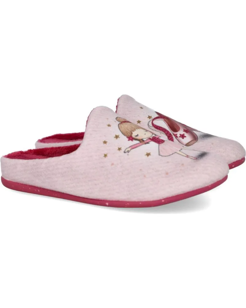 CALZADO DE CASA DE NIñA GARZON N4746246 ZAPATILLAS DE CASA NIN ROSA