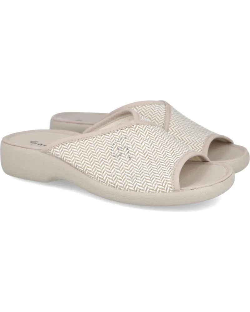 Calzado de casa GARZON  de Mujer 3258 150 ZAPATILLAS CASA MUJER  BEIGE
