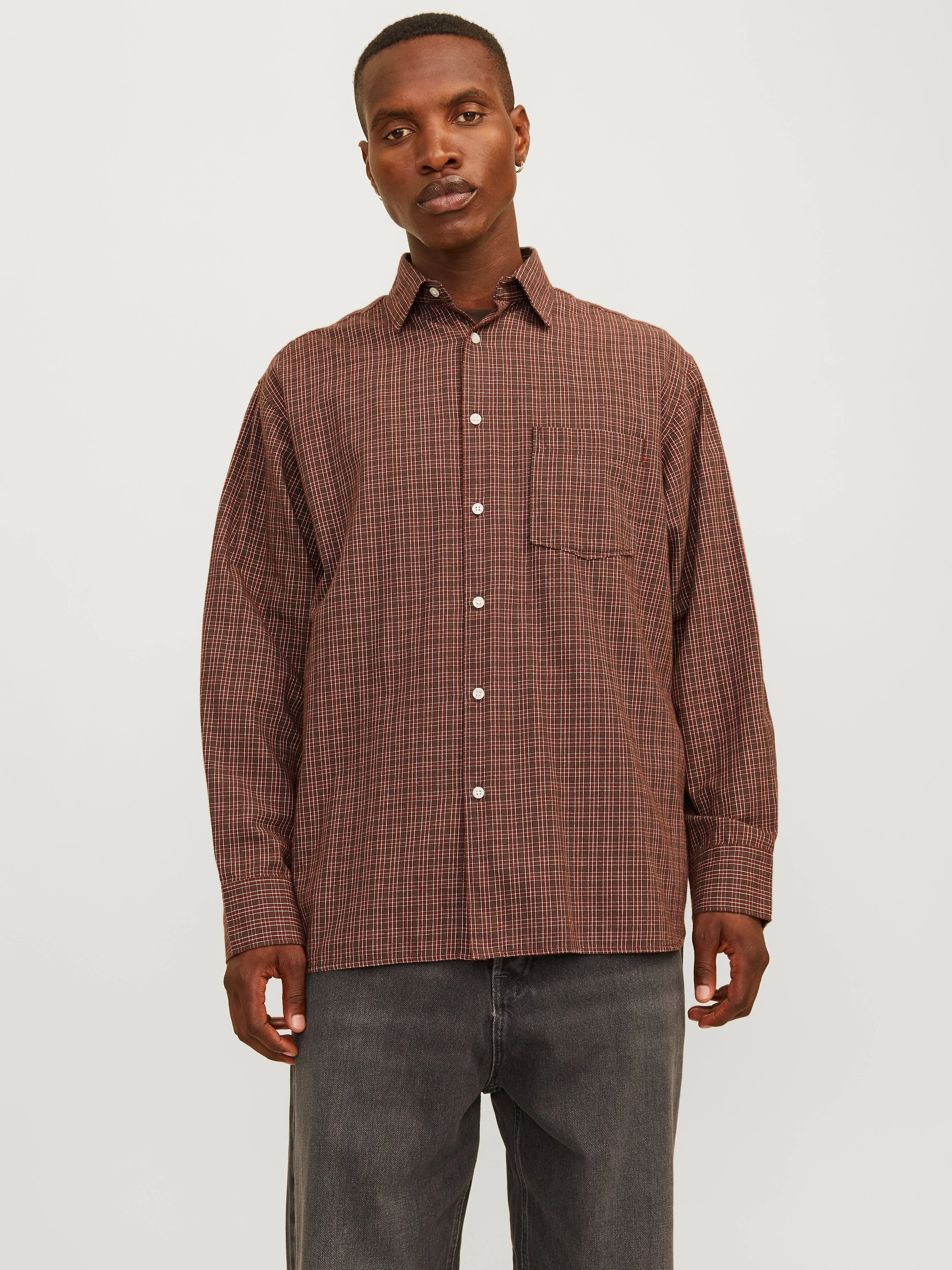 Camisa Corte oversized | Rojo oscuro | Jack & Jones®