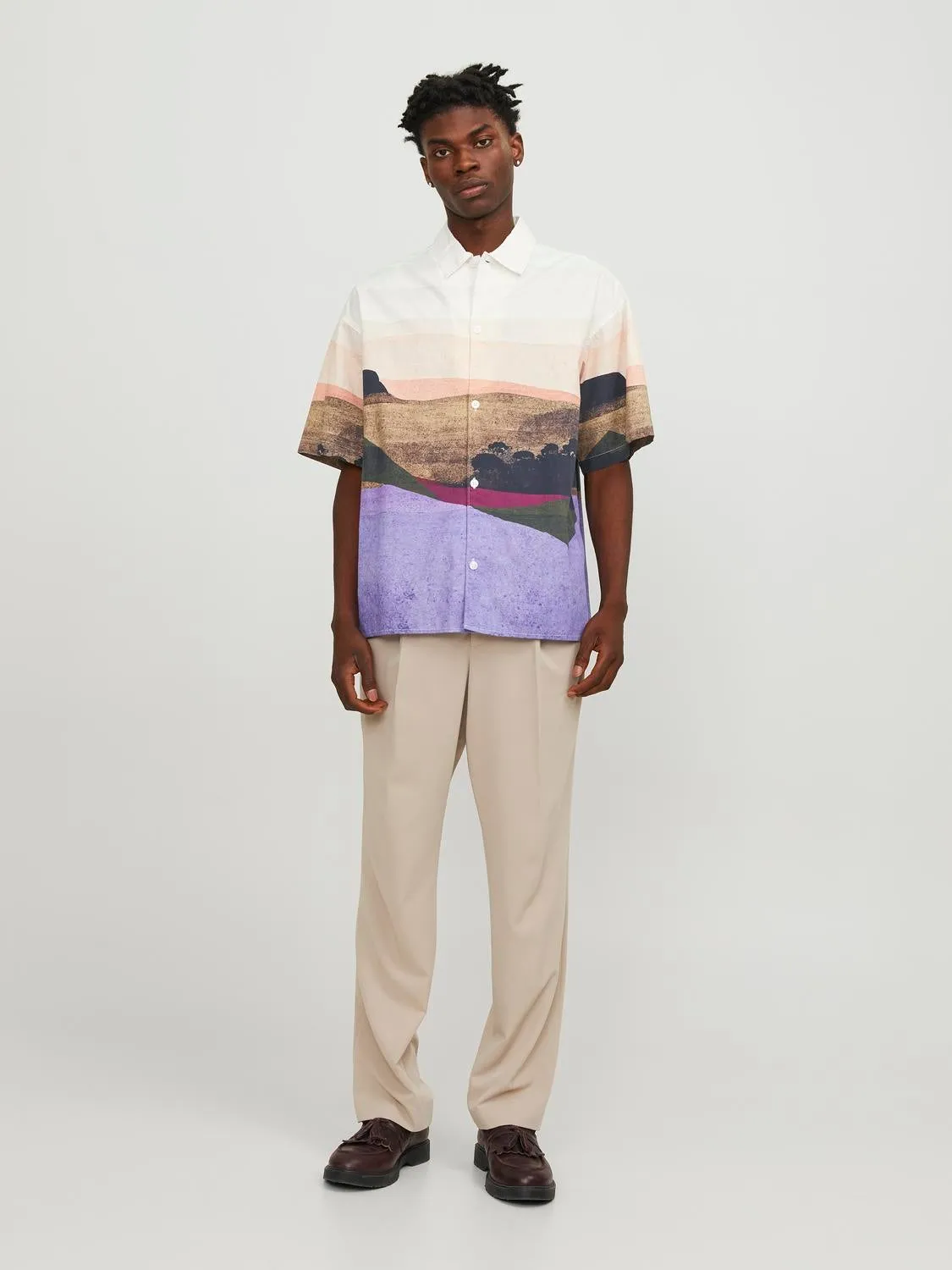 Camisa Corte wide | Violeta oscuro | Jack & Jones®