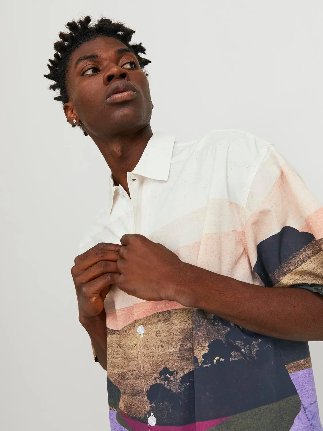 Camisa Corte wide | Violeta oscuro | Jack & Jones®