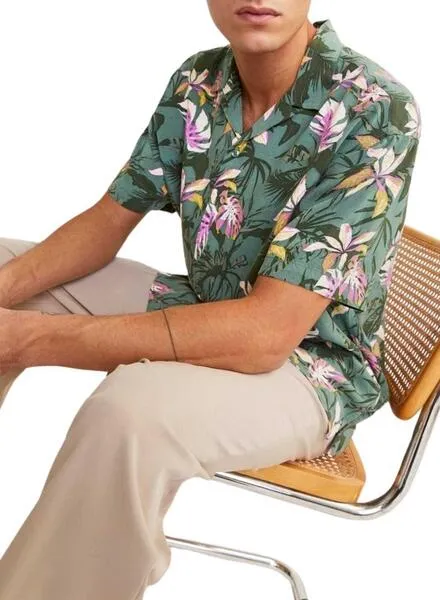 Camisa Jack and Jones Luke Verde Para Hombre