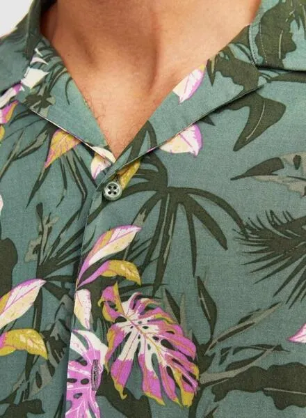 Camisa Jack and Jones Luke Verde Para Hombre