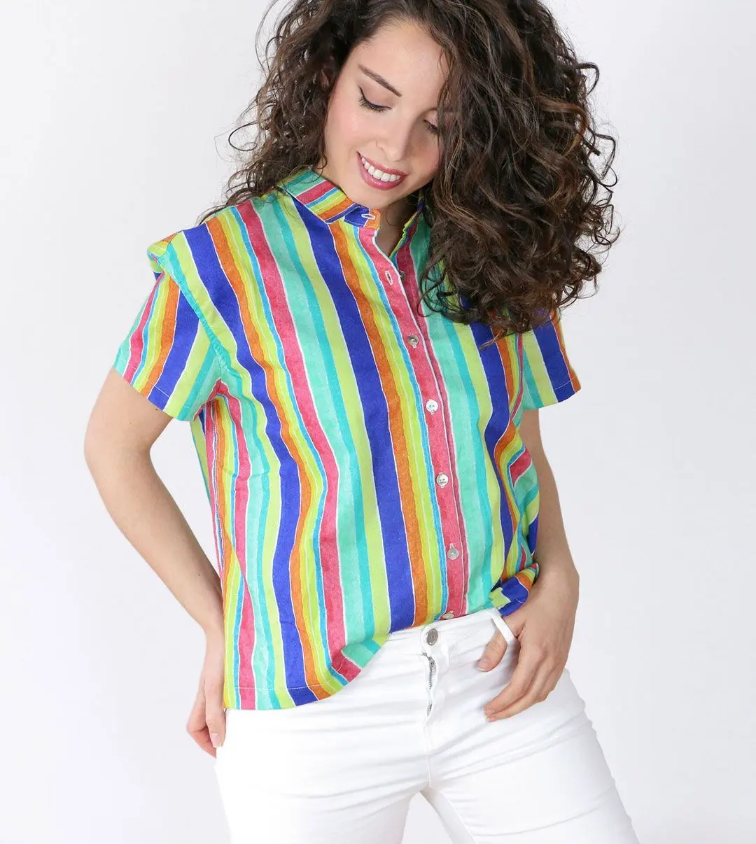 Camisa mujer coral de algodón orgánico