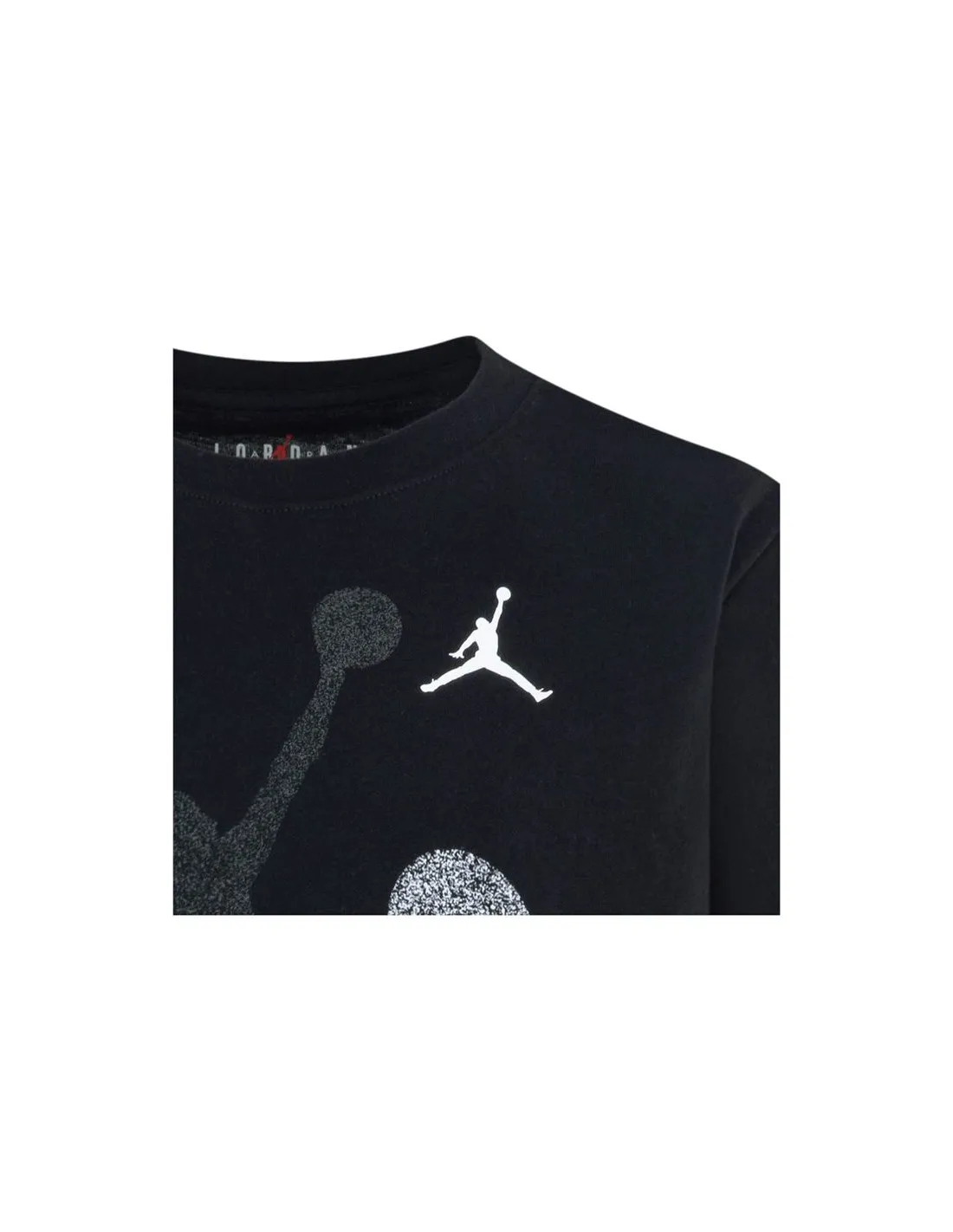 Camiseta Jordan Gradient Stacked Jm Ss Niño Negro