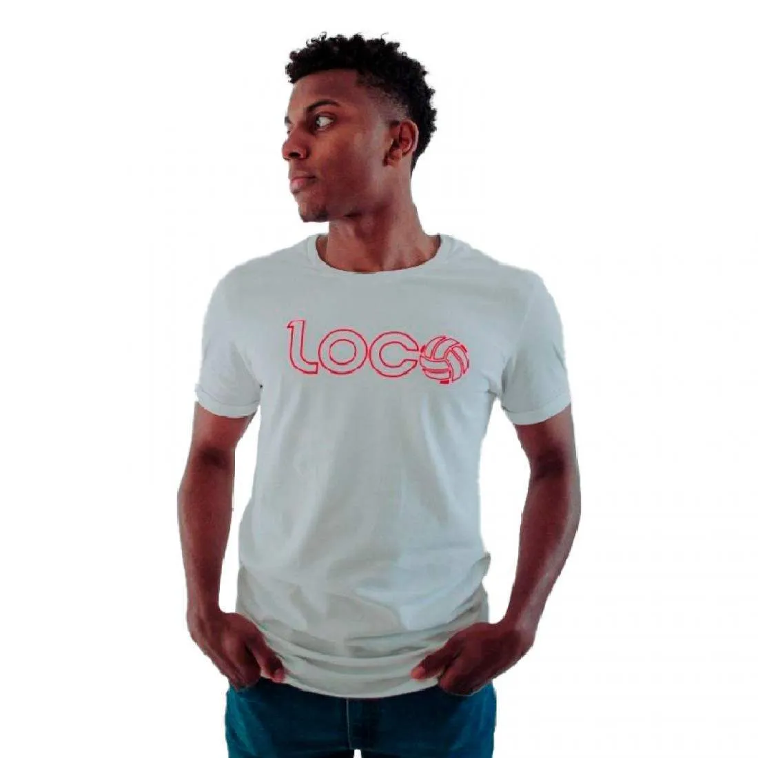 Camiseta Loco Marco Lenders Blanco Rojo | Loco