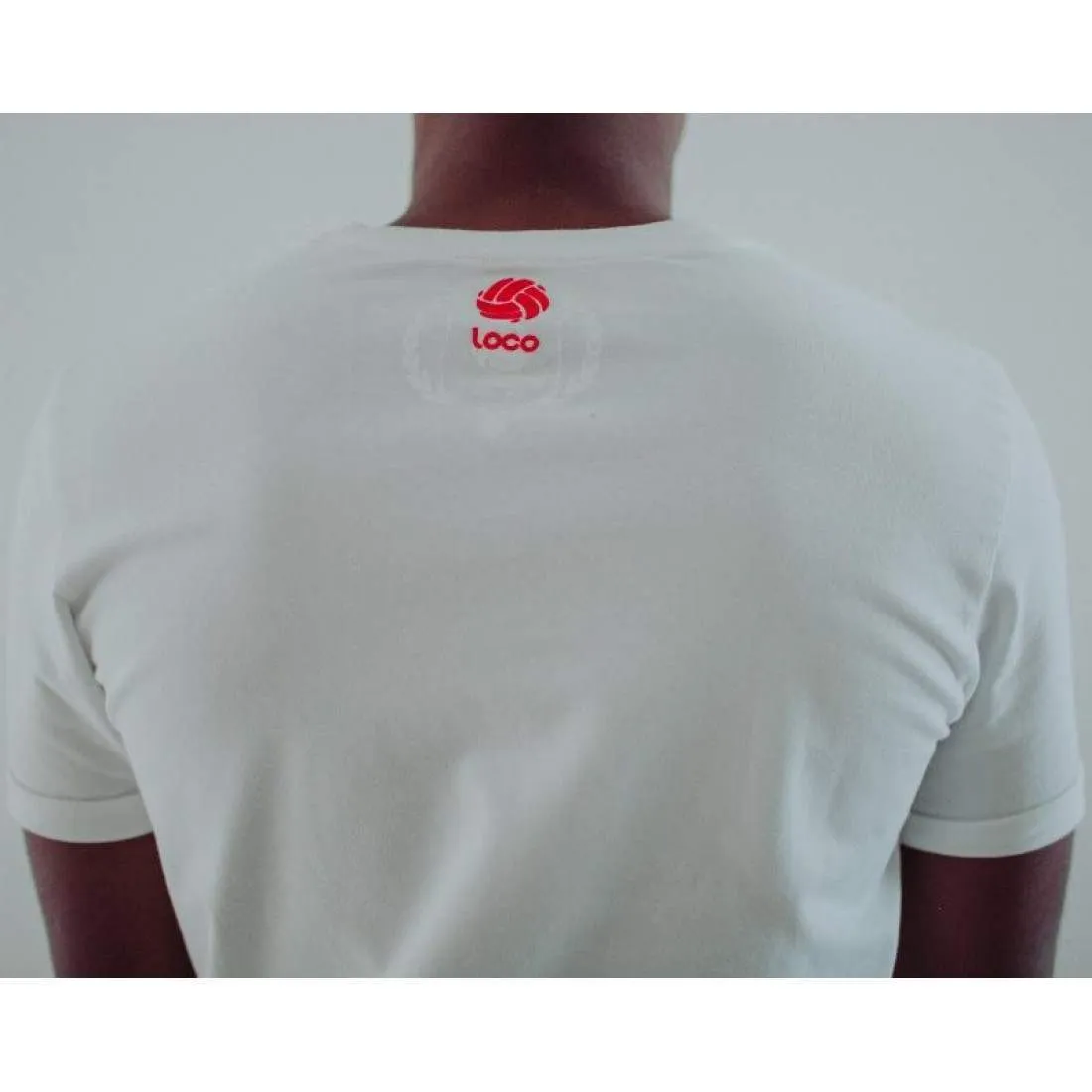 Camiseta Loco Marco Lenders Blanco Rojo | Loco