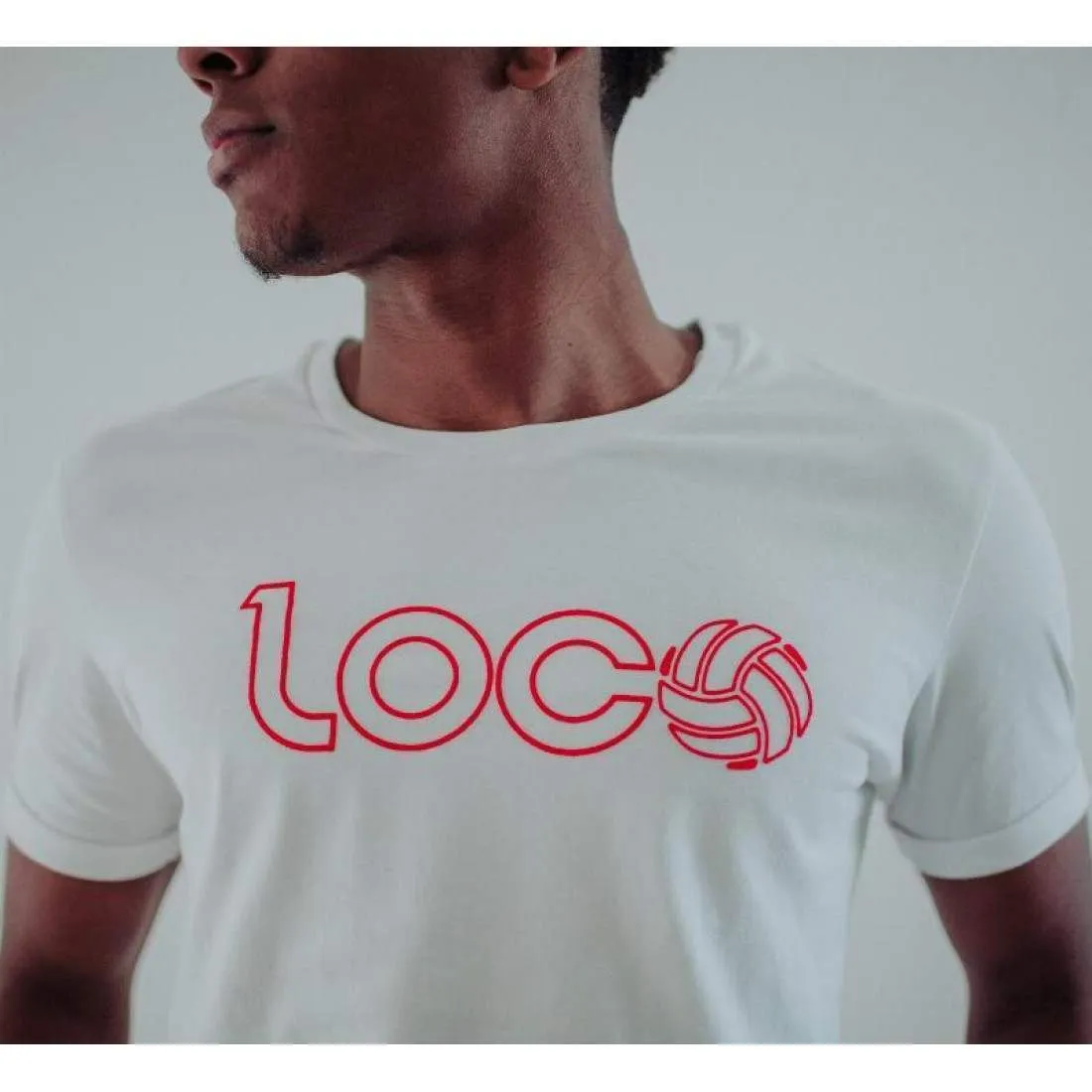 Camiseta Loco Marco Lenders Blanco Rojo | Loco