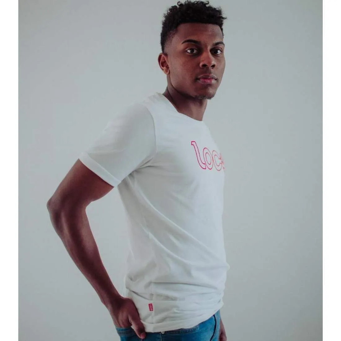 Camiseta Loco Marco Lenders Blanco Rojo | Loco