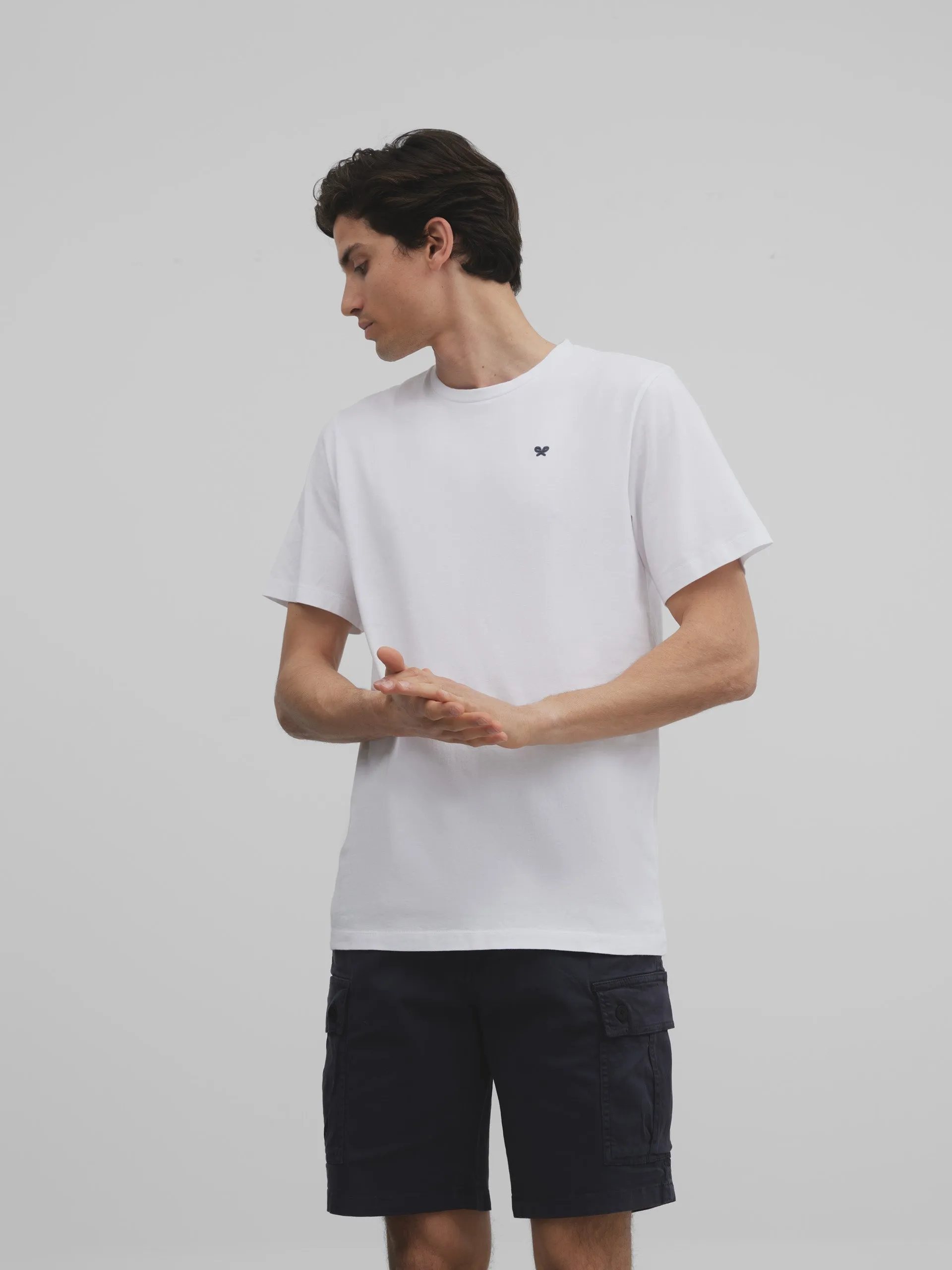 Camiseta surf and chill blanca