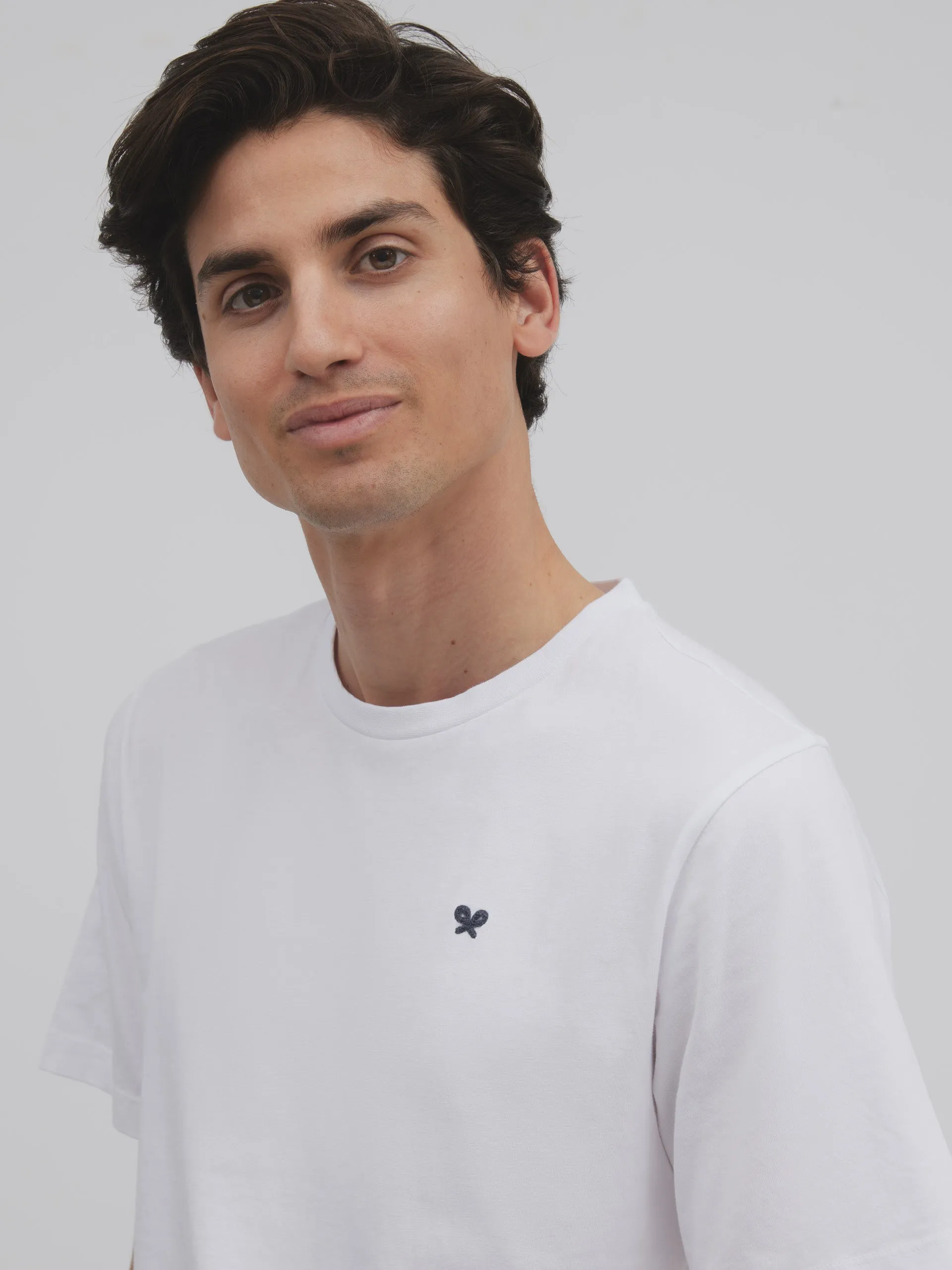 Camiseta surf and chill blanca