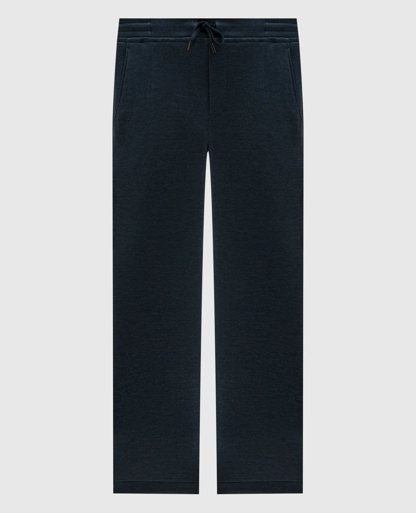 CAPOBIANCO Blue sports pants with silk