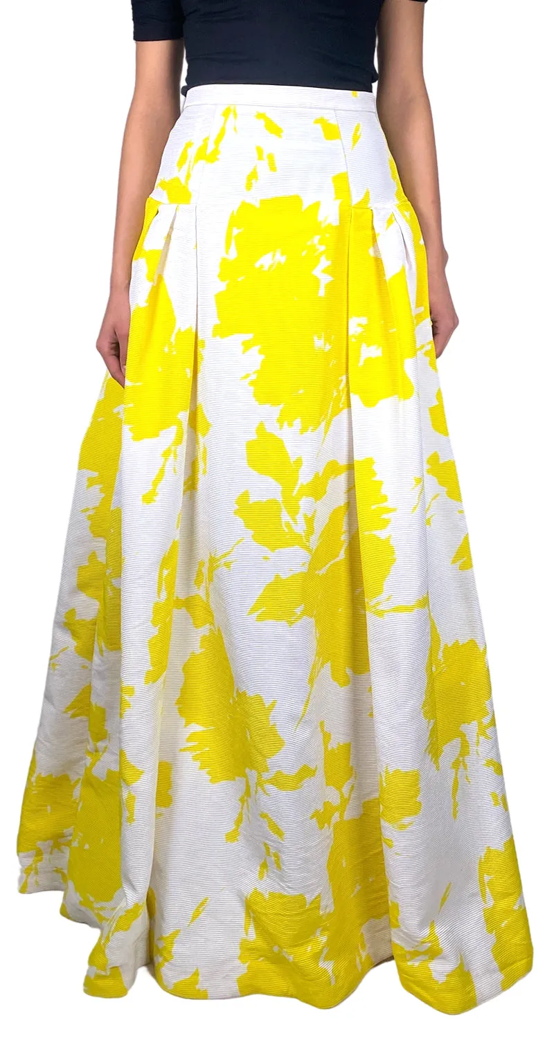 CAROLINA HERRERA Falda Blanca Estampada
