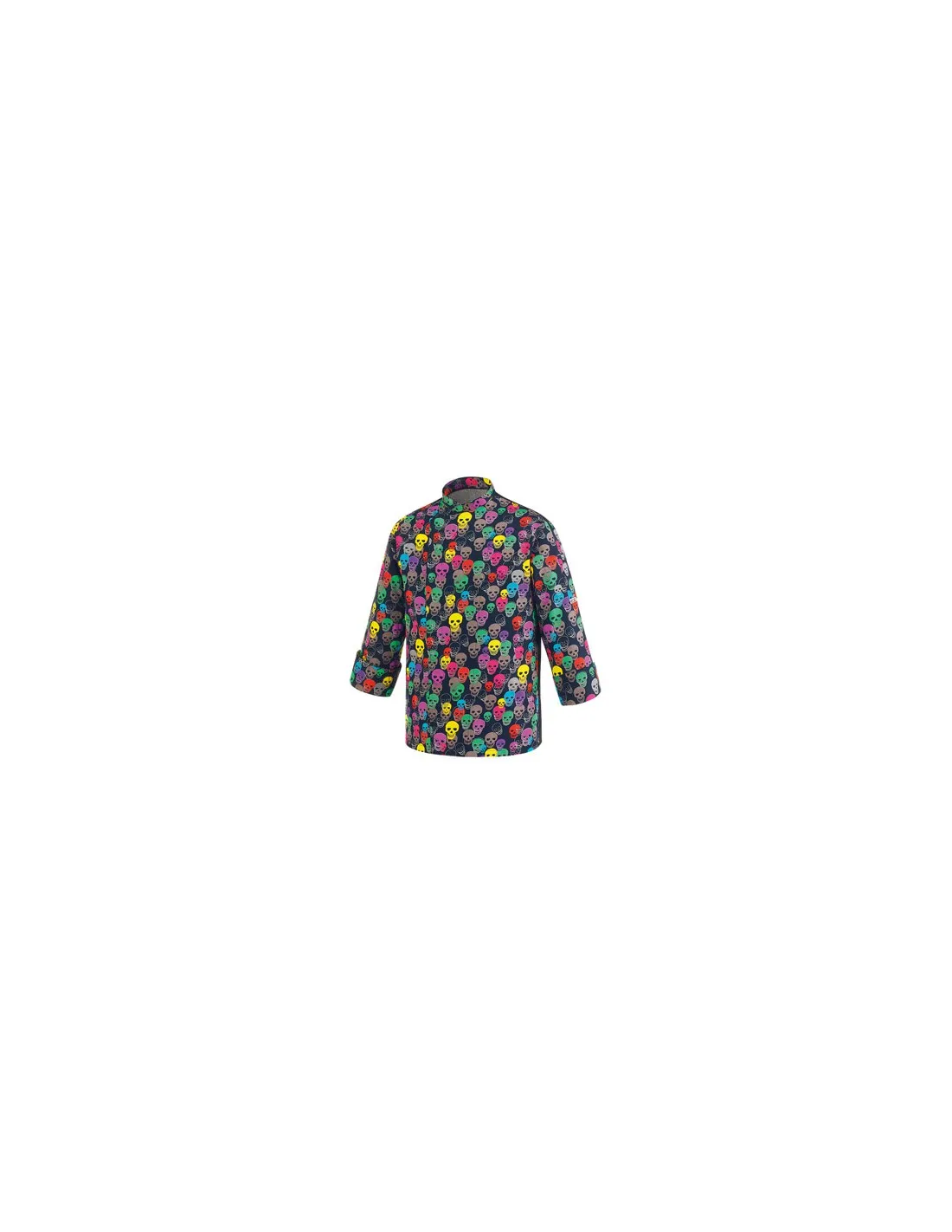 Casaca cocina uniex color skulls