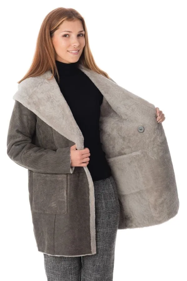 Cazadora Mujeres Intuition Voyelle Taupe Vieilli