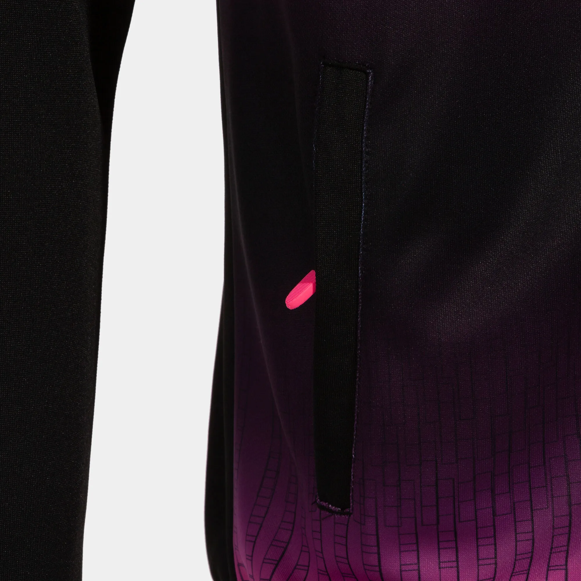 Chaqueta con capucha hombre Tiger V negro rosa flúor