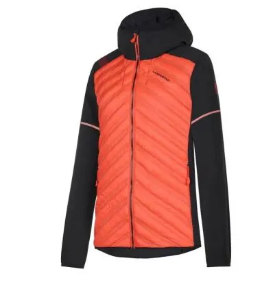 Chaqueta trail running mujer La Sportiva Koro (Cherry Tomato/Negro)