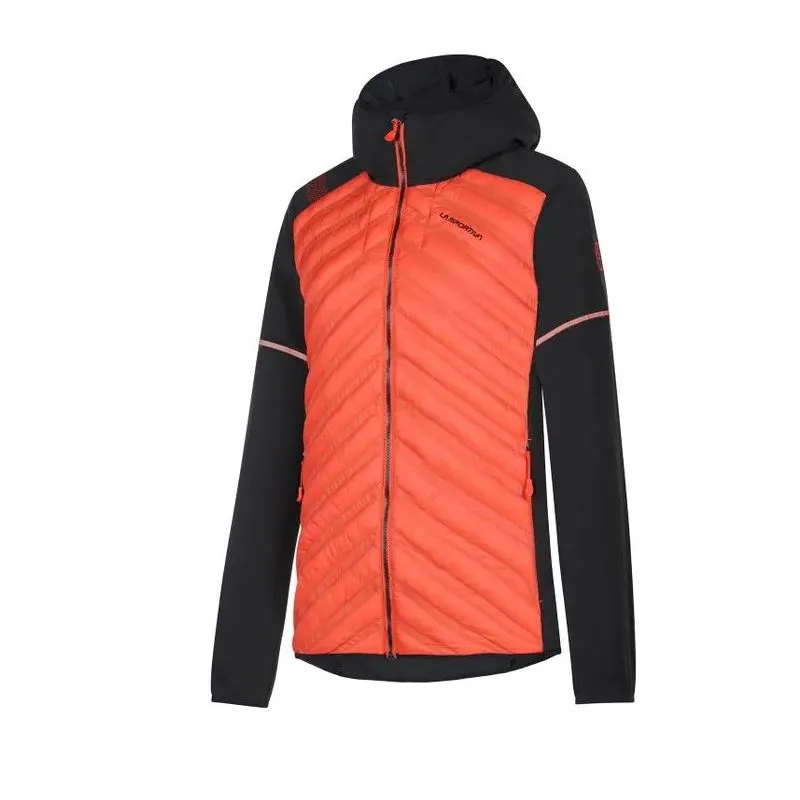 Chaqueta trail running mujer La Sportiva Koro (Cherry Tomato/Negro)