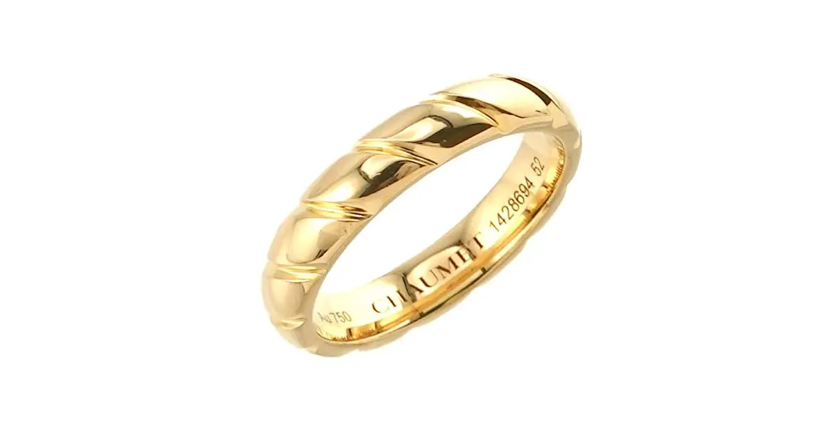Chaumet Anillo Torsade #52 en oro amarillo de 18K Dorado 