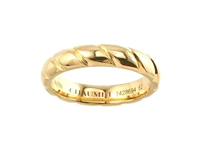Chaumet Anillo Torsade #52 en oro amarillo de 18K Dorado 