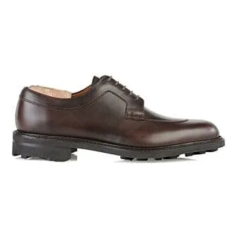 CHOCOLATE DERBY SHOES  RUBBER OUTSOLE  KENT GOMME COUNTRY