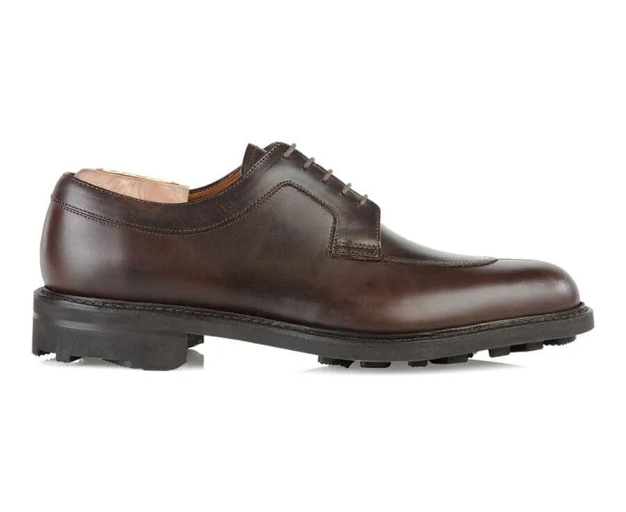 CHOCOLATE DERBY SHOES  RUBBER OUTSOLE  KENT GOMME COUNTRY