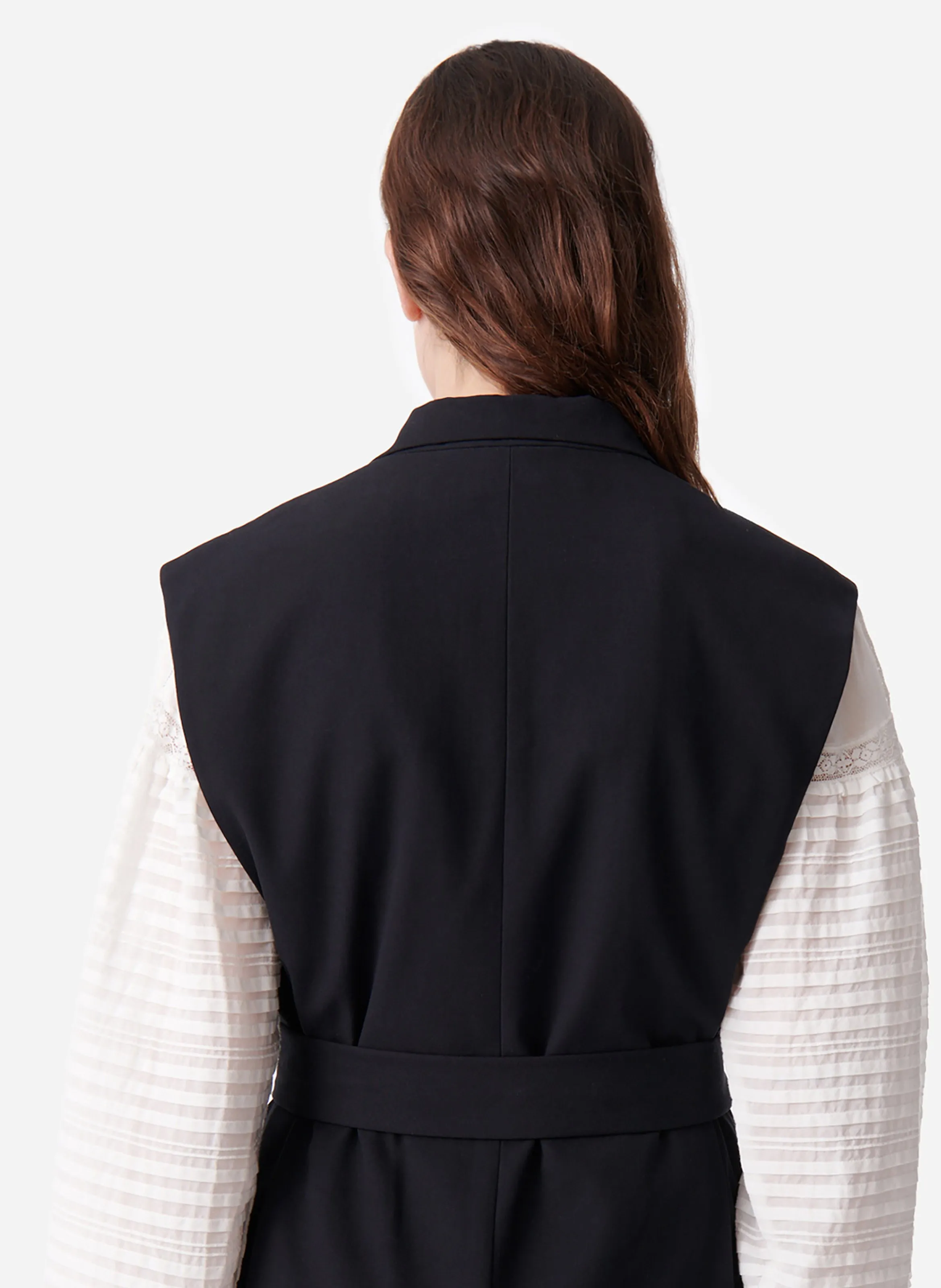 CHRISTEN  CAMISETA DE CUELLO REDONDO CON SERIGRAFíA DE TERCIOPELO EN NEGRO
