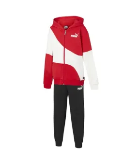 Chándal Puma Power Cat Fleeze Hoodie For All Time Niño Rojo